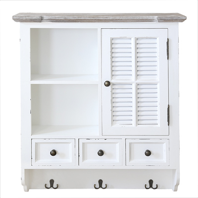 Wandschrank BEACH HOUSE weiß shabby chic Hängeschrank Wandregal