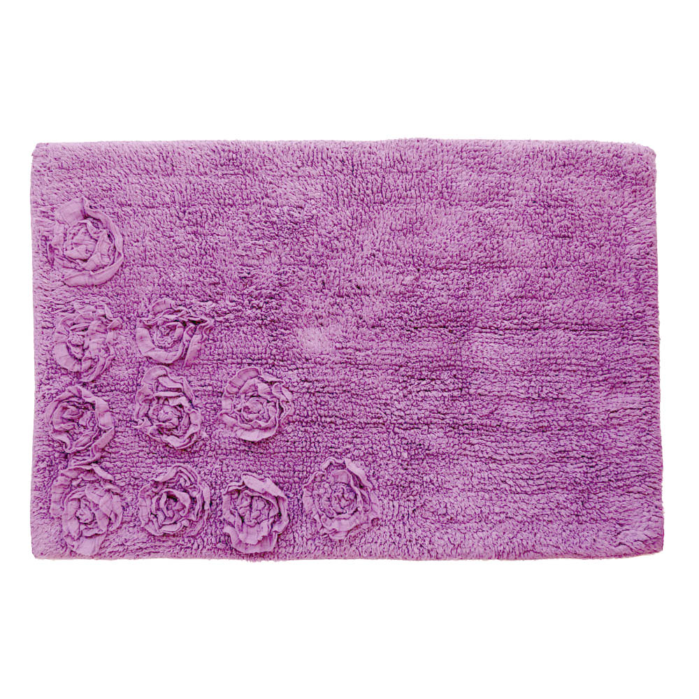 Badematte ROSEN rosa mit Rosenmuster Duschvorleger Badvorleger Duschmatte