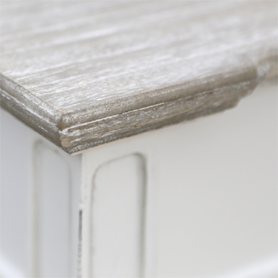 Couchtisch Beach House Weiss Braun Wohnzimmertisch Hamptons Tisch