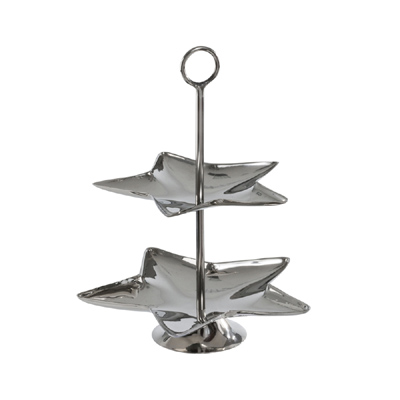 Grafelstein Metalletagere FRIX grau 3-st/öckige Etagere aus Draht Kaninchendraht anthrazit