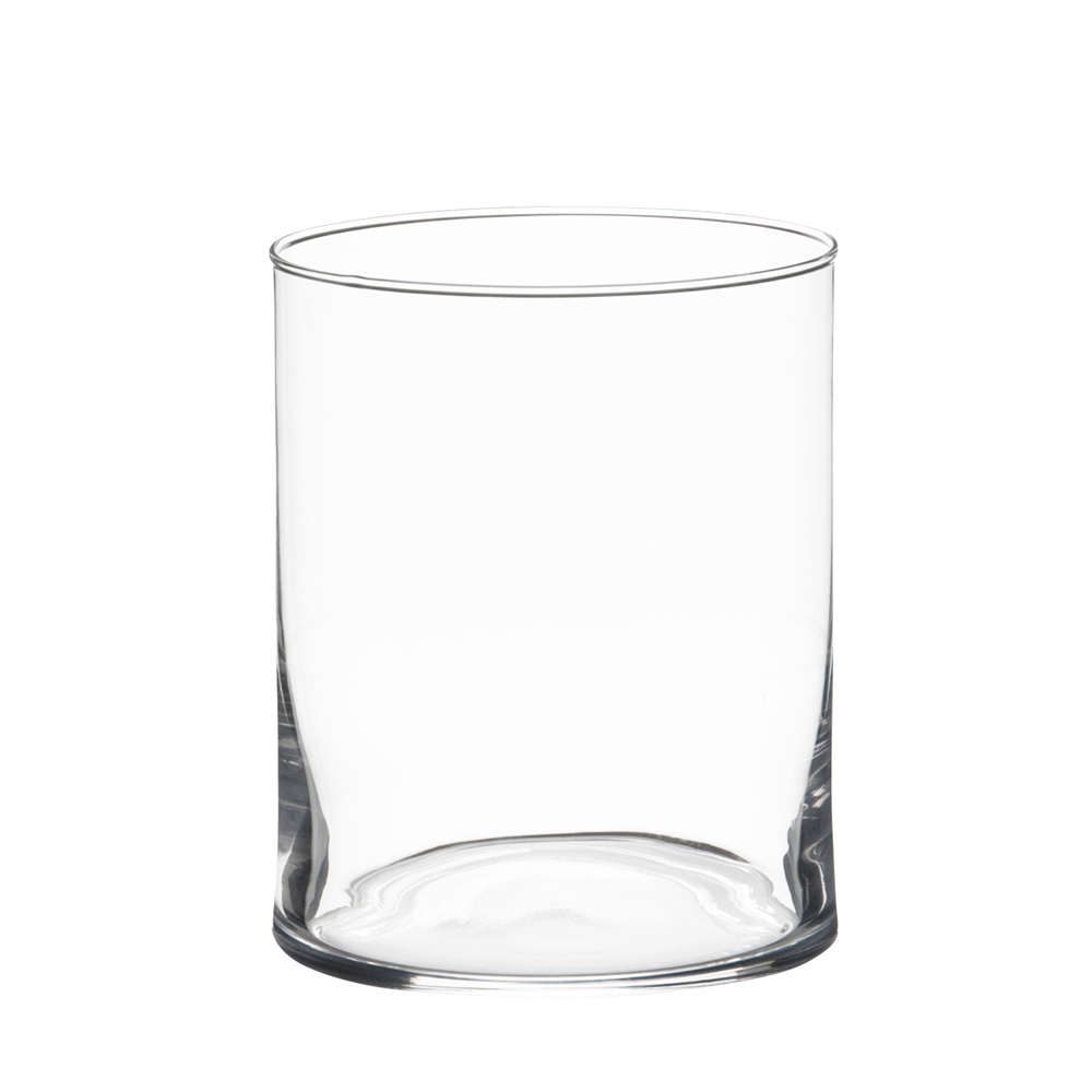 Vase PURE aus Glas Glaswindlicht schlicht Glaszylinder Glasvase Windlicht