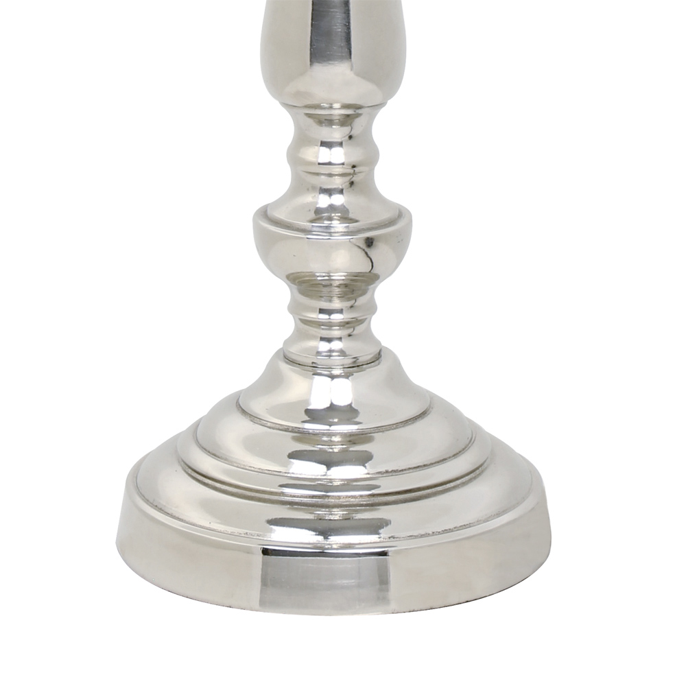 Lampenfuß BRIGHTON Silber Aus Metall Tischlampe Landhaus Lampe E27
