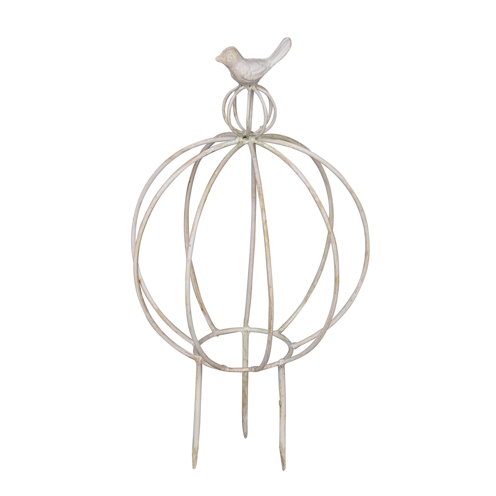 Rankgestell Kugel Creme Weiss Metall Buchbaumkugel Efeukugel Gartendeko Shabby