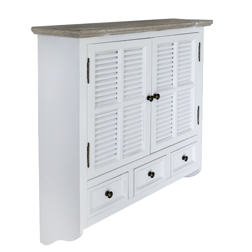 Wandschrank BEACH HOUSE weiß shabby chic Hängeschrank Wandregal